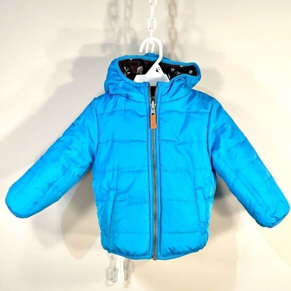 CARTER’s 18M REVERSIBLE WINTER JACKET WARM & COZY, WATER & WIND RESISTANT NWT - Picture 3 of 12